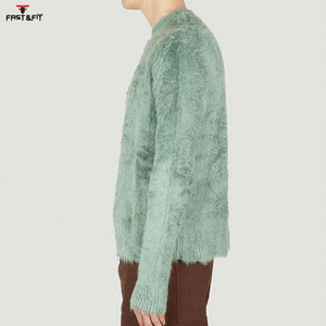 Cashmere Long Sleeve Men Casual Solid Color Custom Pullover Knitted <b>Sweater</b> with Front Logo Winter Anti-Wrinkle Quick Dry - Product Image 5