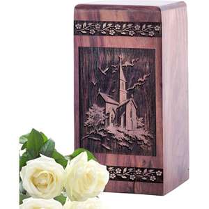 <b>Wooden</b> Cremation Urn for Human Ashes Adult Male Female Ashes Human Urns Burial Urns <b>Crafted</b> Cremation Boxes - Product Image 5