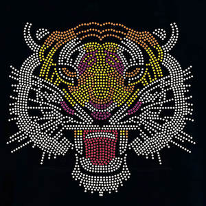 2023 nuevo estilo hombres 100% algodón Digital camiseta para hombre manga corta rhinestone transferencia logo 260G camiseta - Product Image 2