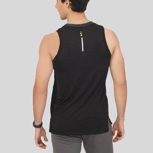 Débardeurs de sport personnalisés en coton respirant de haute qualité pour la musculation, la course et la gym, à manches courtes, vente en gros - Product Image 2