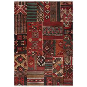 <b>Rug</b> Weavers RW7097 Silk Road Crimson <b>Tribal</b> Washable <b>Rug</b> Dropshipping Wholesale Washable Chenille 10 Sizes - Product Image 2