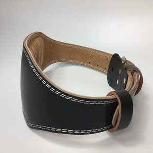 เข็มขัดยกน้ำหนักสำหรับยิมเข็มขัดหนังสองง่ามช่วยยกกระชับเอวฟิตเนส - Product Image 4