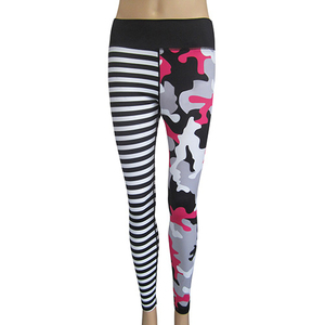 <b>Hot</b> Sale Women's Activewear Comfort Fit 100% Polyester Gym <b>Leggings</b> High Waist Training Waistband Sublimation Knitted <b>Leggings</b> - Product Image 3
