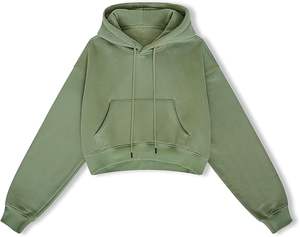 เสื้อสเวตเชิ้ตแขนยาวทรงครอป ดีไซน์ปี 2024 คุณภาพสูง แบบพรีเมียม ทรงโอเวอร์ไซส์ สำหรับผู้หญิง สินค้าขายดี - Product Image 2