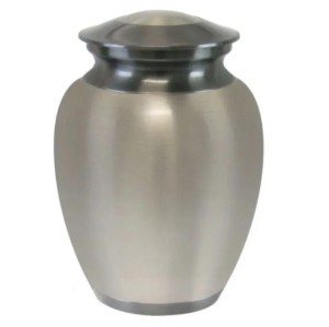 Urnes de crémation pour animaux de compagnie en aluminium marron Urnes pour animaux de compagnie en métal de la plus haute qualité avec des empreintes de pattes finies en or d'Inde - Product Image 4
