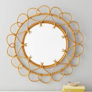 High Quality Modern Style Wicker Rattan <b>Wall</b> <b>Mirror</b> Natural <b>Bathroom</b> and Hallway <b>Mirror</b> Manufactured by God Grace Overseas - Product Image 1