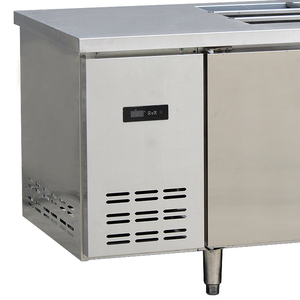 Table de préparation réfrigérée professionnelle en acier inoxydable pour salades et sandwichs, équipement de réfrigération pour bar à sandwichs, comptoir de préparation supérieur pour restaurant - Product Image 2