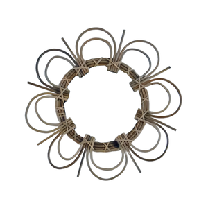 Meilleures ventes, décoration intérieure moderne et luxueuse, rotin naturel, osier, miroirs muraux en rotin, chambre, salon, salles de bains antiques - Product Image 1