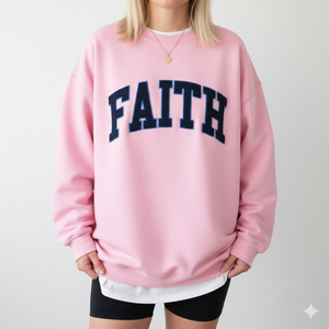 Sweat-shirt oversize à col montant pour femme, style vintage, épaules tombantes, manches longues, en coton, avec logo sur le devant - Product Image 1