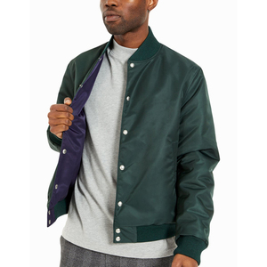 Nueva chaqueta de bombardero de color púrpura para invierno, chaqueta de bombardero de alta calidad, chaqueta de invierno hecha a medida para hombre - Product Image 6