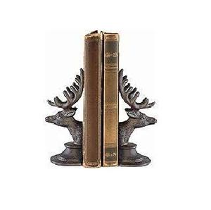 Figura de decoración de animales de aluminio puro para el hogar y la Oficina, sujetalibros de riqueza y buena suerte, sujetalibros de ciervos Vintage - Product Image 3