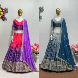 ชุดปาร์ตี้สวมใส่ผ้าชิออนแบบปักลายเสื้อแบบชิ้นเดียวกับชุดเดรส - Product Image 1