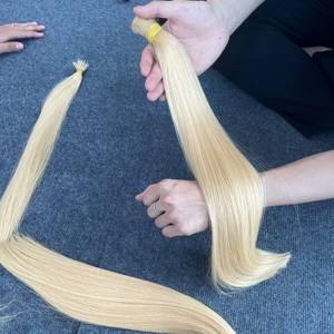 Cheveux humains bruts vietnamiens en vrac 613 tons blond clair sans enchevêtrement double extension de cheveux en vrac - Product Image 3