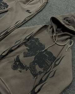 Conjunto de Ropa Deportiva de Invierno de Algodón/Poliéster Ligero y Transpirable de Alta Calidad con Logotipo de Diseño Personalizado, Incluye Tallas Grandes - Product Image 5