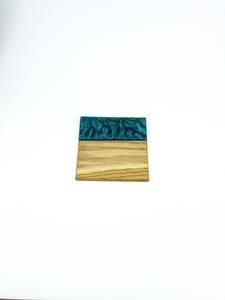 Dessous de verre en résine fabriqué à la main avec de vraies feuilles, tampon de boisson botanique écologique pour les intérieurs inspirés de la nature et de luxe - Product Image 4