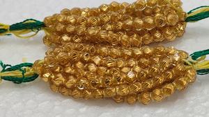 Perles en verre plaquées or dorées en gros, perles rondes lisses de 6 mm, boîte de perles d'espacement pour les créateurs de bijoux professionnels - Product Image 2