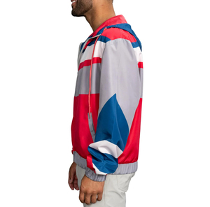 Chaqueta Anorak Ligera 100% Poliéster Resistente al Agua con Bloques de Color, Cortavientos para Hombre - Product Image 4