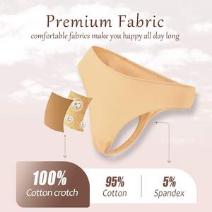 Tanga de Cintura Baja para Mujer Gentle Embrace, Ropa Interior de Algodón Suave y Elástica, Tejido Transpirable, Antibacteriano y Ecológico - Product Image 3