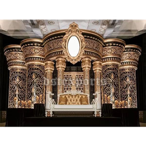 Décoration de scène de réception de mariage royal USA Royal Touch Cérémonie de mariage Couronne Scène Dernière décoration de scène de mariage Amérique - Product Image 1