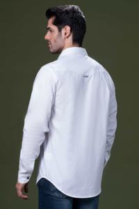 Chemises en coton respirant pour hommes, chemises décontractées à manches longues, chemises brodées de fleurs 3D - Product Image 2