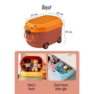 Caja de almacenamiento de juguetes Trail 57x39x33 cm Cofre y organizador para juguetes - Product Image 2