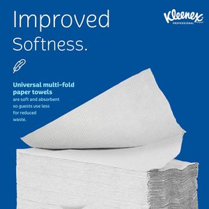 Serviettes en papier pliées Kleenex Professional, 9,2" x 9,4", 150 feuilles/paquet, 8 paquets/boîte (02046) - Product Image 3