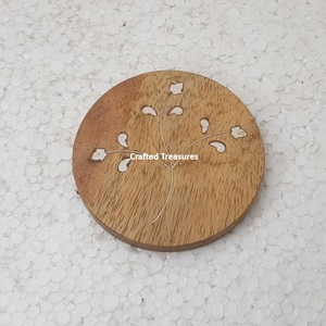 Amazing Design Acacia Wood <b>Coasters</b> for Table Protection, Stylish <b>Drink</b> <b>Coasters</b> for Home Decoration With Affordable Price - Product Image 2