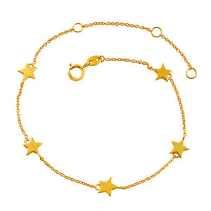 Pulsera lisa de cadena de eslabones de Plata de Ley 925 chapada en oro de alta calidad estilo clásico para regalo o fiesta - Product Image 6