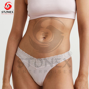 Ropa interior transpirable de una pieza con logotipo personalizado, bragas de mujer de cintura alta, bragas sin rastro, bragas sin costuras para mujer - Product Image 5