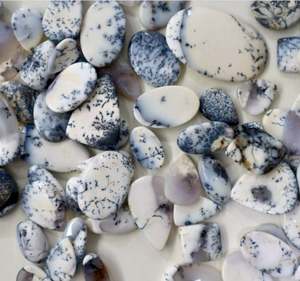 คุณภาพสูง Dendrite Cabochon สีขาวที่ไม่ซ้ำกันรูปไข่ธรรมชาติสีขาวตัด Dendrite โอปอลอัญมณีหลวมที่สวยงามเครื่องประดับควอทซ์ - Product Image 1