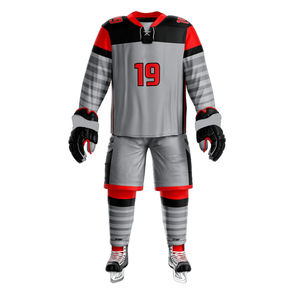 Vente à chaud de vêtements pour hommes uniforme de hockey sur glace avec logo personnalisé uniforme de hockey sur glace pour hommes à bas prix OEM respirant - Product Image 1