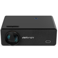 NOUVEAU projecteur LED LCD D5000 VIVIBRIGHT avec Android 14 4K, haute luminosité et design unique pour une utilisation en grande salle