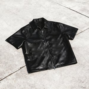 Camiseta de cuero suave y transpirable para hombre, ligera, informal, de manga corta, esencial para el verano, cómoda, duradera, para uso diario, moderna - Product Image 4