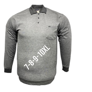 T-shirt à manches longues rayé pour homme, fabriqué en tissu doux et confortable, grande taille 7 8 9 10 XL 30/1, vêtements décontractés pour homme - Product Image 1
