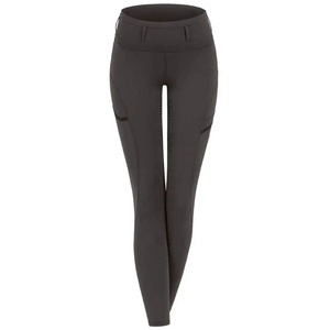 Full Seat Silicon Printing Horse Riding Tights Leggings with Mobile Pockets High Waist Horse <b>Equestrian</b> Leggings - Product Image 4
