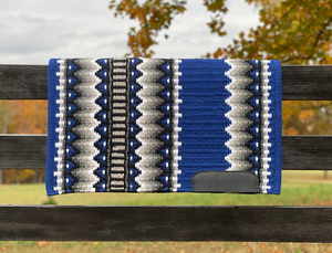 Couverture de selle en laine tissée à la main pour les cavaliers occidentaux doublure épaisse en polycoton durable - Product Image 2