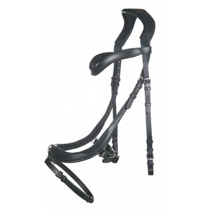 Bride de cheval occidentale synthétique fantaisie Offre Spéciale Bride de cheval de course en PVC avec sangle en PP Articles de sport équestres - Product Image 2