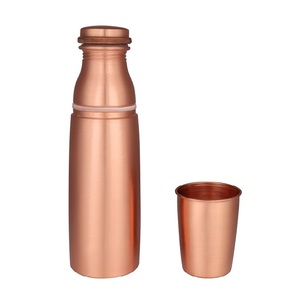 Top Selling Copper Hammered Water Bottle Healthy Handmade Fancy Export Quality <b>Drinkware</b> <b>Plastic</b> <b>Drinkware</b> - Product Image 6