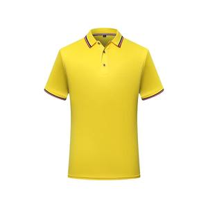 Fab de lona de algodón 100% de manga corta informal para hombre, camiseta Polo de verano, logotipo de empresa personalizado, bordado, patrón sólido degradado - Product Image 5