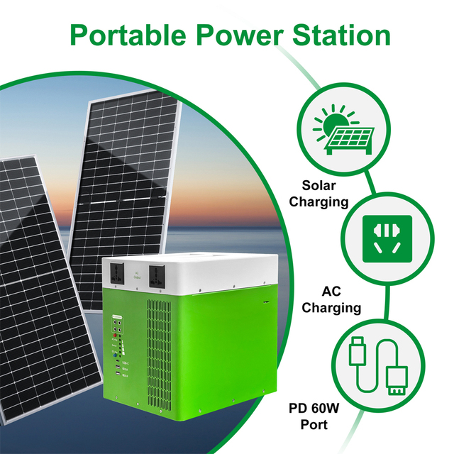 All Purpose Portable Power Station with Multiple Outputs AC DC USB Charging for Emergency Power Supply and Outdoor Use