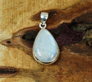 Pierre de lune pierres précieuses pendentif bijoux pour femmes argent Boho Style bijoux 925 argent Sterling tendance pendentif fait main cadeau - Product Image 5