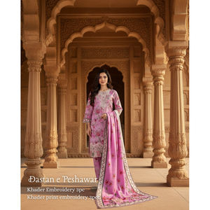 Elegante Salwar Kameez Premium Khaddar de 3 piezas para Mujer | Bordado elegante de invierno y comodidad de secado rápido - Product Image 3