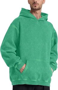 Sudaderas con capucha informales de invierno para hombre, color sólido, ajuste Regular, 100% algodón, alta calidad, transpirable, respetuoso con el medio ambiente - Product Image 6