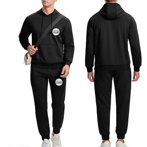Men's <b>Tracksuit</b> Winter Hooded Sweatshirt and Sweatpants 2 Piece Set Casual Sweatsuits - Product Image 1