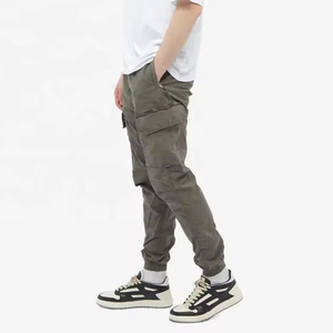 Feutre de lupin Skinny Slim Fit Pantalon cargo léger en coton de haute qualité Streetwear Pantalon de survêtement de travail en plein air personnalisé - Product Image 3