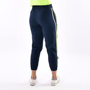 Señoras cintura alta abertura lateral azul marino mujer impreso Unisex pantalones de chándal personalizado chándal Jogger pantalón para mujer - Product Image 3