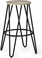 Chaises de camping personnalisées en fer et en bois pour hôtels et restaurants, mobilier de bar écologique pour la maison