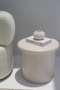 Table d'appoint moderne en béton fait de béton ciment table de chevet table d'appoint meubles de chambre à coucher en bois - Product Image 5