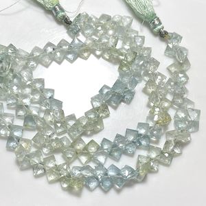 Multi aguamarina facetado cojín forma Briolette cuentas buena calidad piedras preciosas naturales KIte forma cuentas - Product Image 5