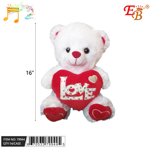 16 \ "orso bianco abbraccio cuore d'amore (ti amo) 30 pz/CS forniture di san valentino - Product Image 1